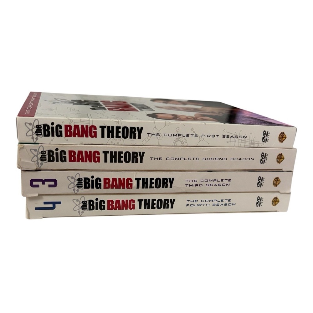 The Big Bang Theory Complete Seasons 1 2 3 4 DVD Lot TV‎ Series